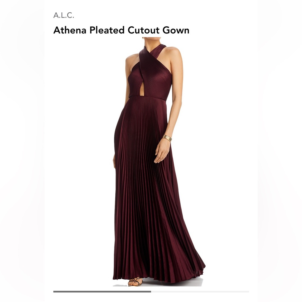 ALC Athena Pleated Cutout Gown
